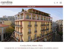 Tablet Screenshot of hotel-carolina-athens.com